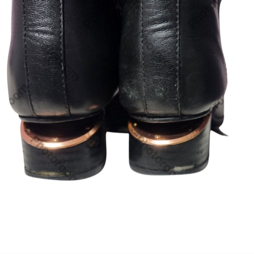 Black Alexander Wang  Leather Ankle Boots - Picture 7 of 14
